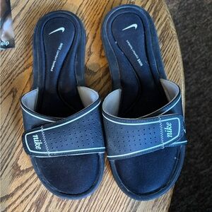 Nike Black Slides with Memory Foam